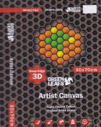 Green Leaf, Canvas 3D Telaio mis. 20X20