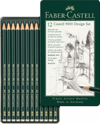 Confezione, Faber-Castell, 9000 Set 12 matite a gradazione