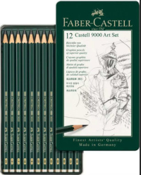 Confezione, Faber-Castell, 9000 Set 12 matite a gradazione