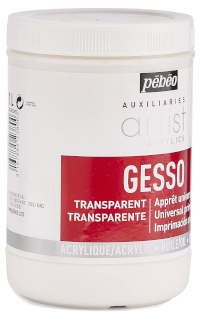 Pebeo Gesso acrilico trasparente 1000ml.