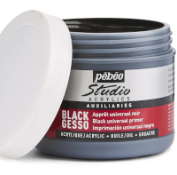 Pebeo Gesso acrilico nero 500ml.