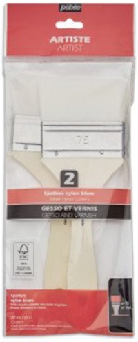 Pebeo, Artist Set 2 Pennellesse Sintetiche piatte