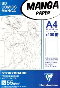 Clairefontaine, Manga Paper Blocco A4 per fumetto Manga con Griglia