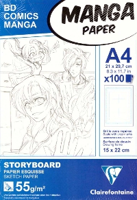 Clairefontaine, Manga Paper Blocco A4 per fumetto Manga con Griglia
