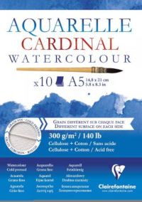 Clairefontaine, Cardinal Blocco 10 fogli mis. 30x40 cm. Doppia grana