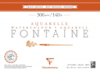 Clairefontaine, Fontaine Blocco 23x31cm. 300gr. Grana satinata