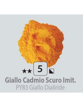 Di Volo, Pigmenti in polvere Giallo di Cadmio Scuro Imit.