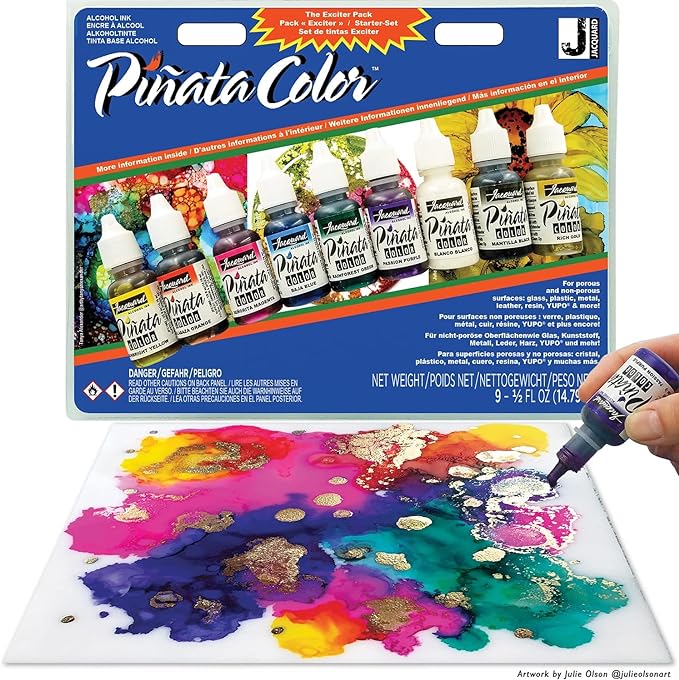 Pinata, Inchiosto base alcool Set 9 colori assortimento 1