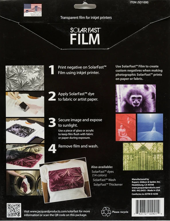 Jacquard, Solar Fast Set 8 fogli per trasferimento