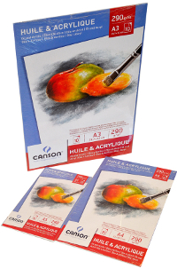 Canson, Huile e Acrylique Blocco A3 Huile e Acrylique