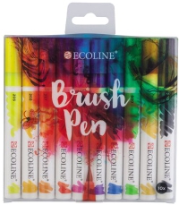 Ecoline, Brush Pen Set 10 colori assortiti