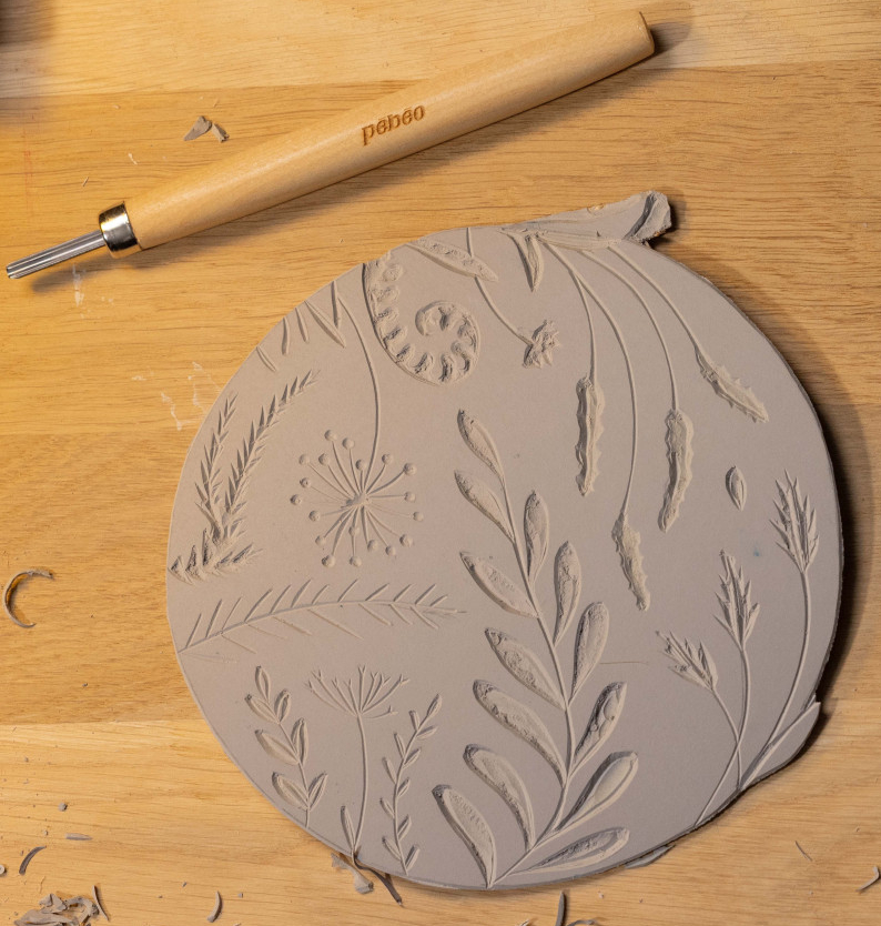 Pebeo, Lino Lastra in Linoleum Grigio mis. A3